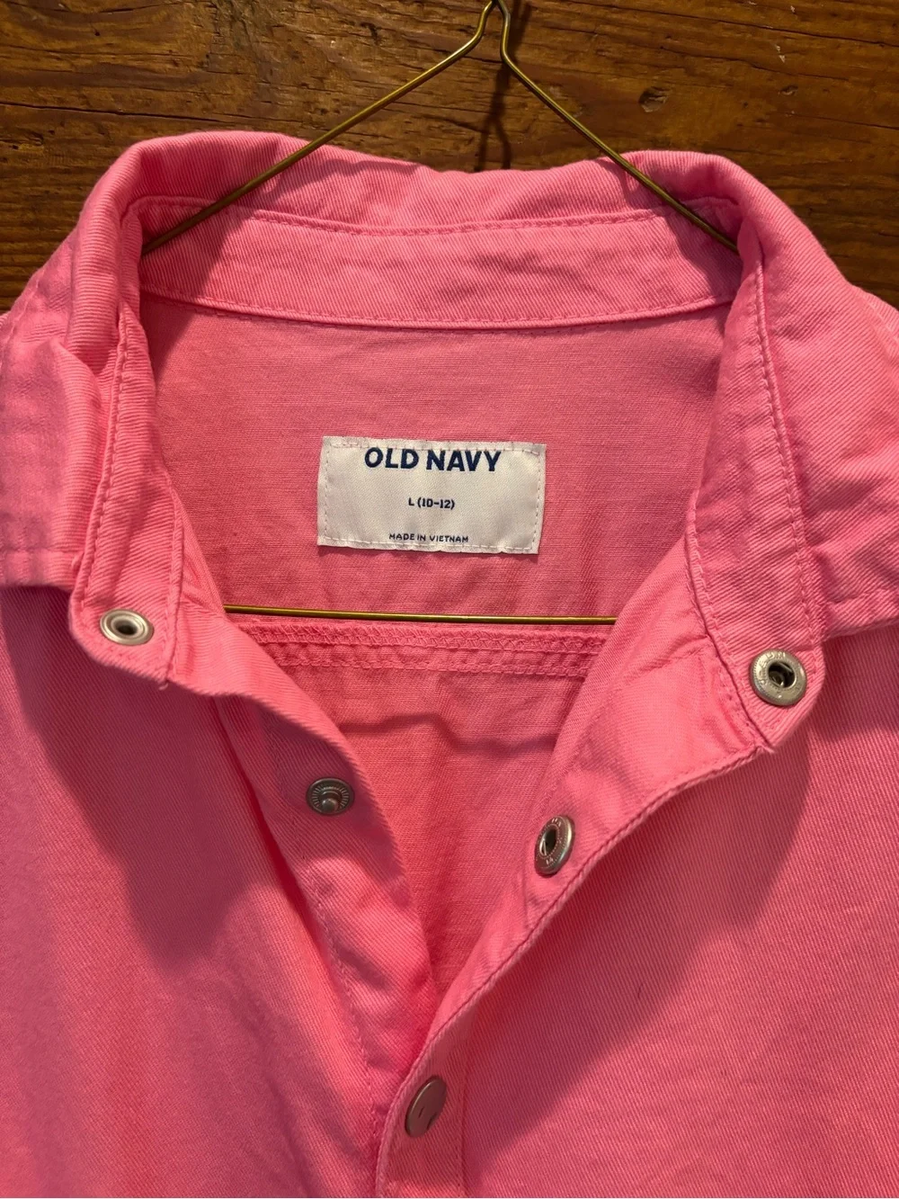 Old Navy Bright Pink Short-Sleeve One-Piece Romper